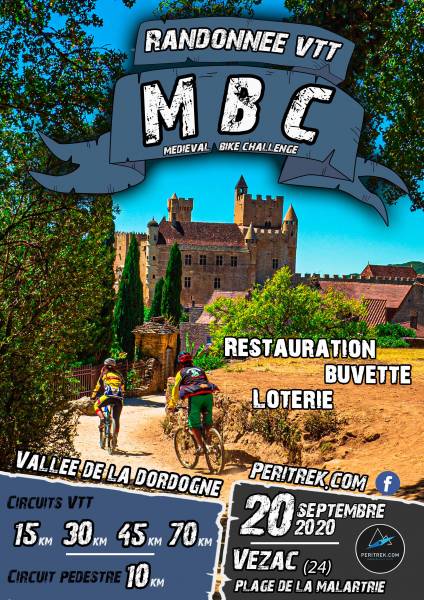 Organisation de la randonnée VTT et pédestre le Médiéval Bike Challenge en Dordogne
