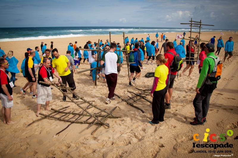 Animation olympiades plage des landes