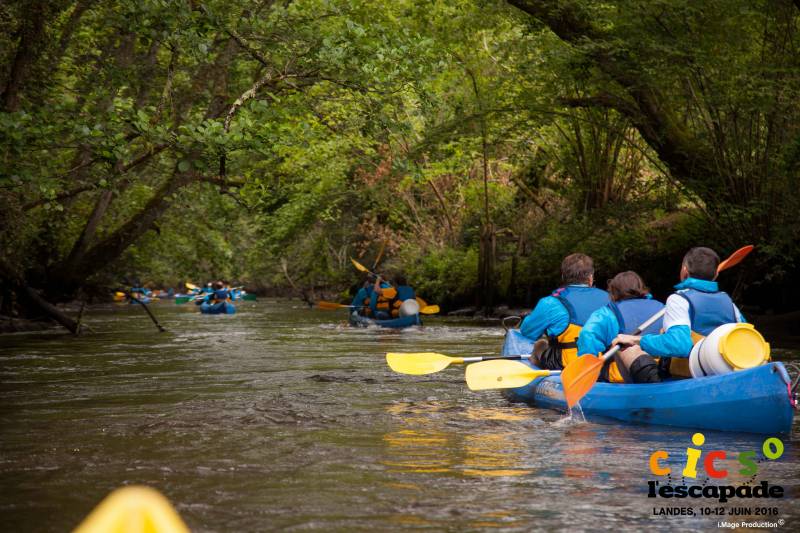 Canoë sur l'Adour
