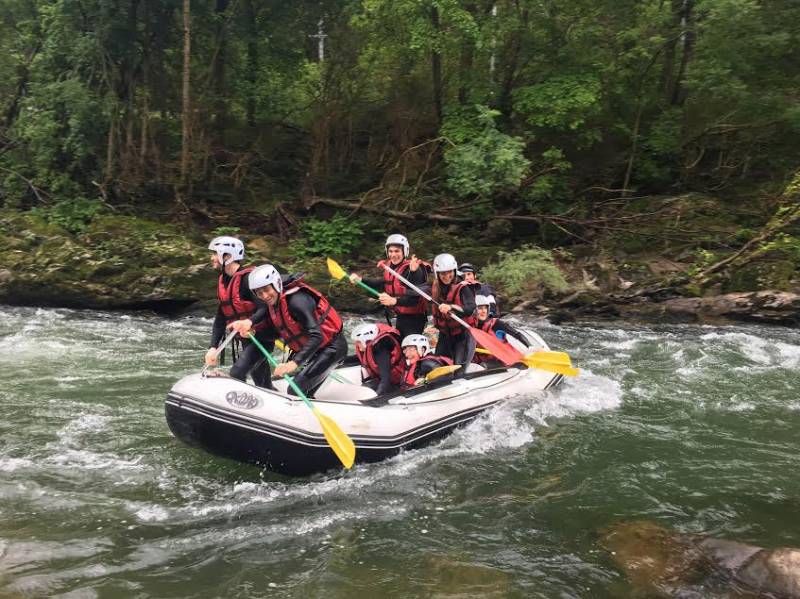 Activité team building rafting Pays Basque