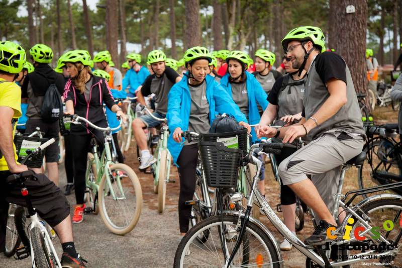 rallye velo dans les landes